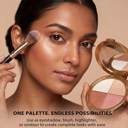 Single Pallet for blush + eyeshadow + highlight